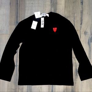 Comme des GARCONS - Play Double Heart Long-Sleeve T-Shirt